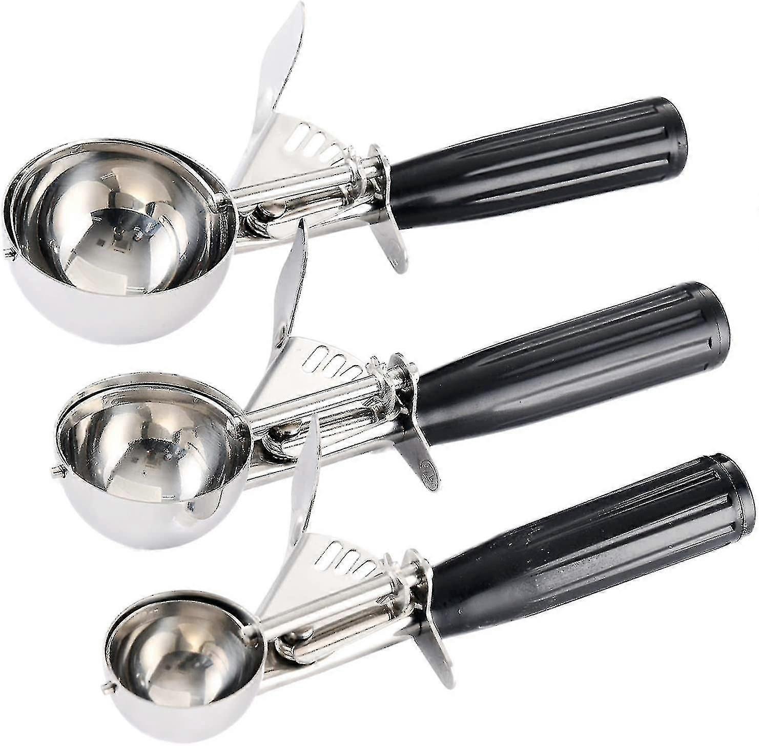 Cookie Scoop,ice Cream Scoop,cookie Dough Scoop With Trigger Lever And Comfort Grip Handle,stainless Steel