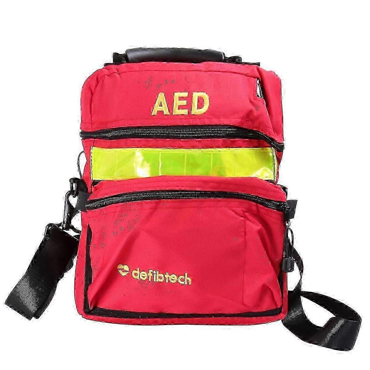 Aed Storage Bag Defibrillator Container Portable Aed Bag First Aid Kit Emergency Kit Red