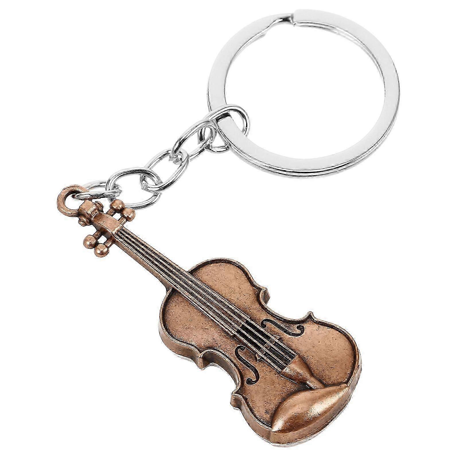 Multi-Functional Violin Keychain Adorable Key Ring Music Theme Party Keychain Novelty Violin Key Pendant Violin Keychain Pendant
