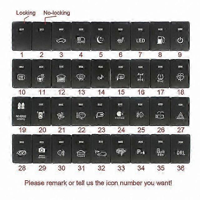 Car LED Light Front Rear Fog Lamp Button Mirror Heating Switch Power for 2013-2020 Vehicles