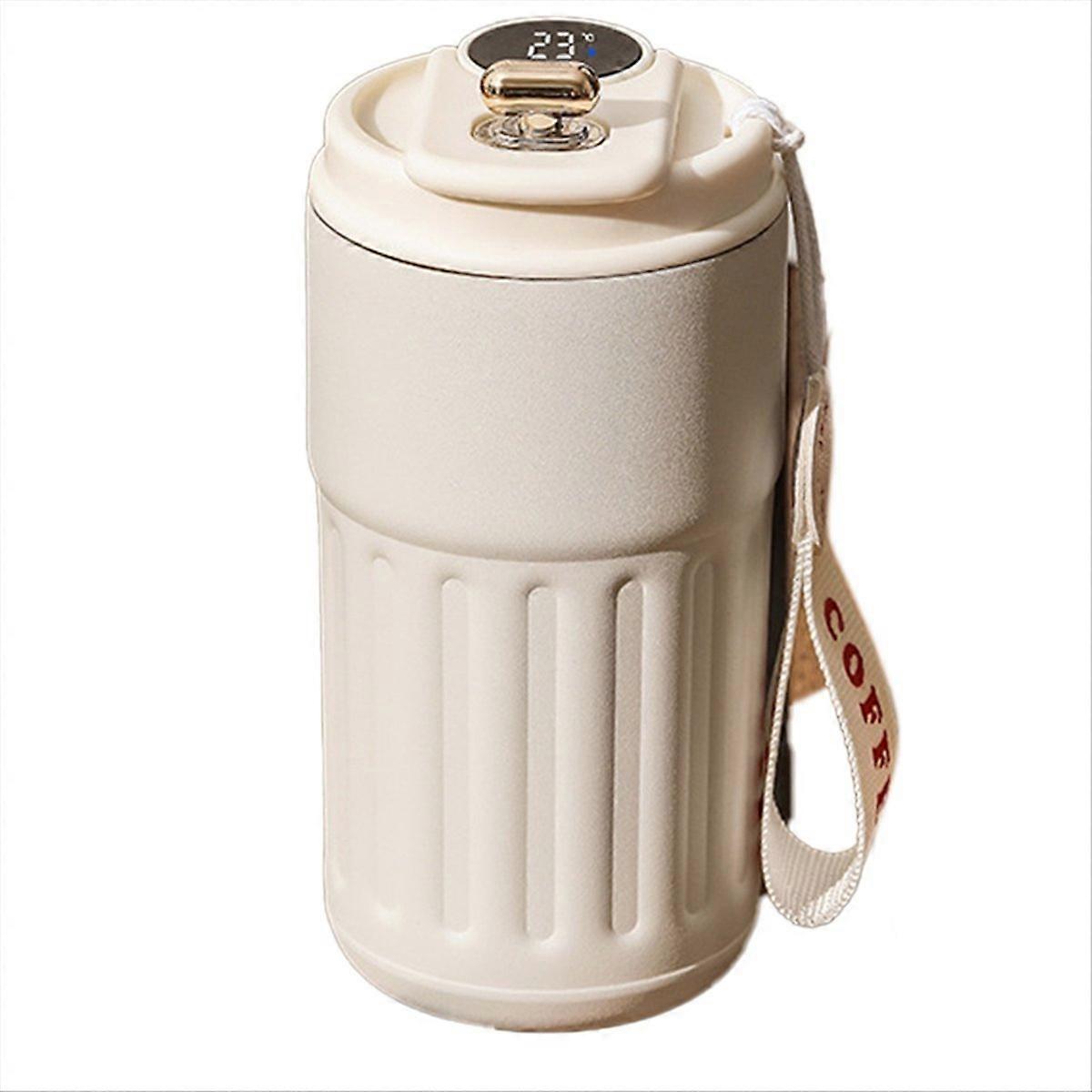 450ML Smart ThermosBottle Digital LED Temperature Coffee Mug,D