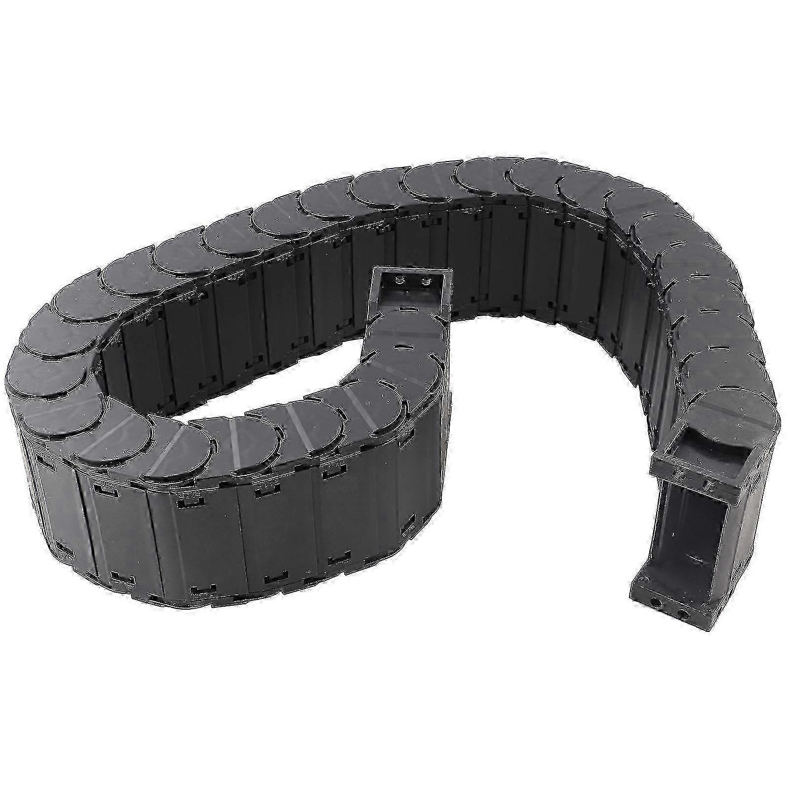 0.7m Length Low Noise Nylon Cable Drag Chain Assembly D30 x 100 Wire Carrier