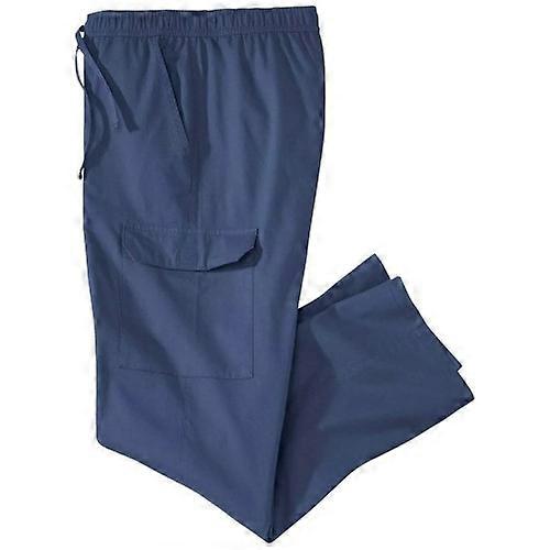 Atlas For Men Mens Elasticated Waist Cargo Trousers