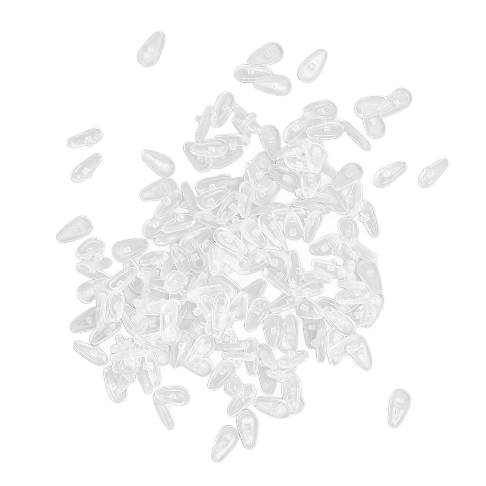 100 Pairs Silicone Air Cushion Nose Pads Eyeglasses Nose Pads Nose Bridge Pads Replacement for Eyeglasses and Sunglasses Common Style 