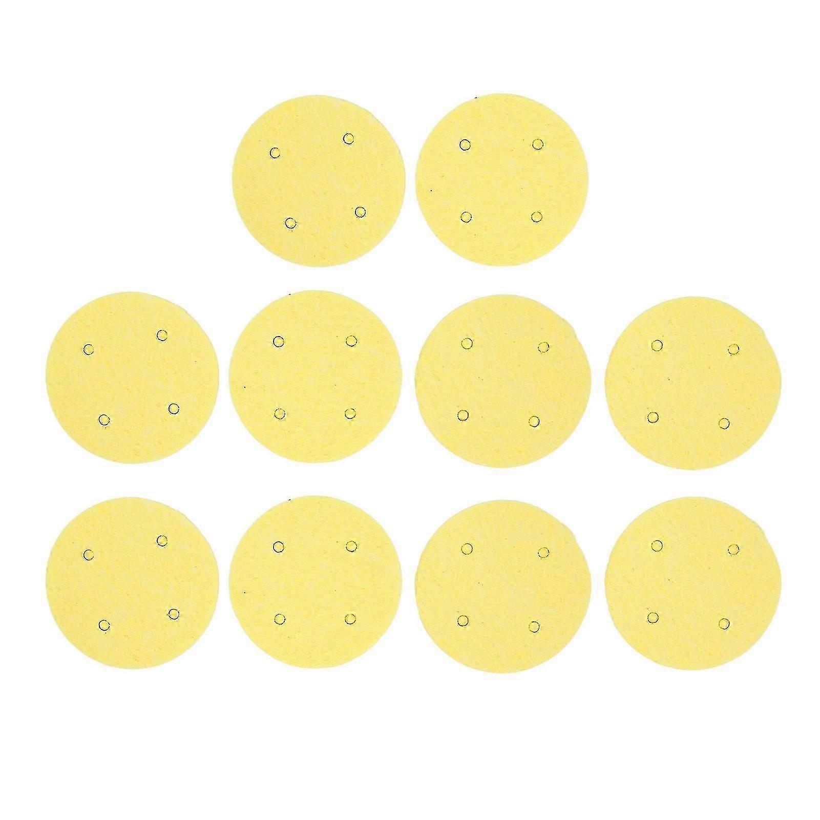 10pcs 60mm EMS Electrodes Conductive Pads Sponge Reusable Replacement for Interference Electrotherapy