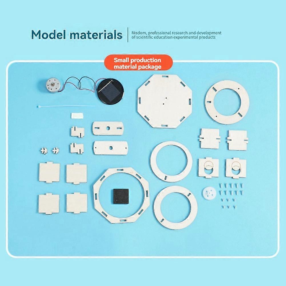 DIY Solar Double Ring Model Science Kit Technology Physics Material Kit Experimental Tool Kit Learning DIY Toy Kit