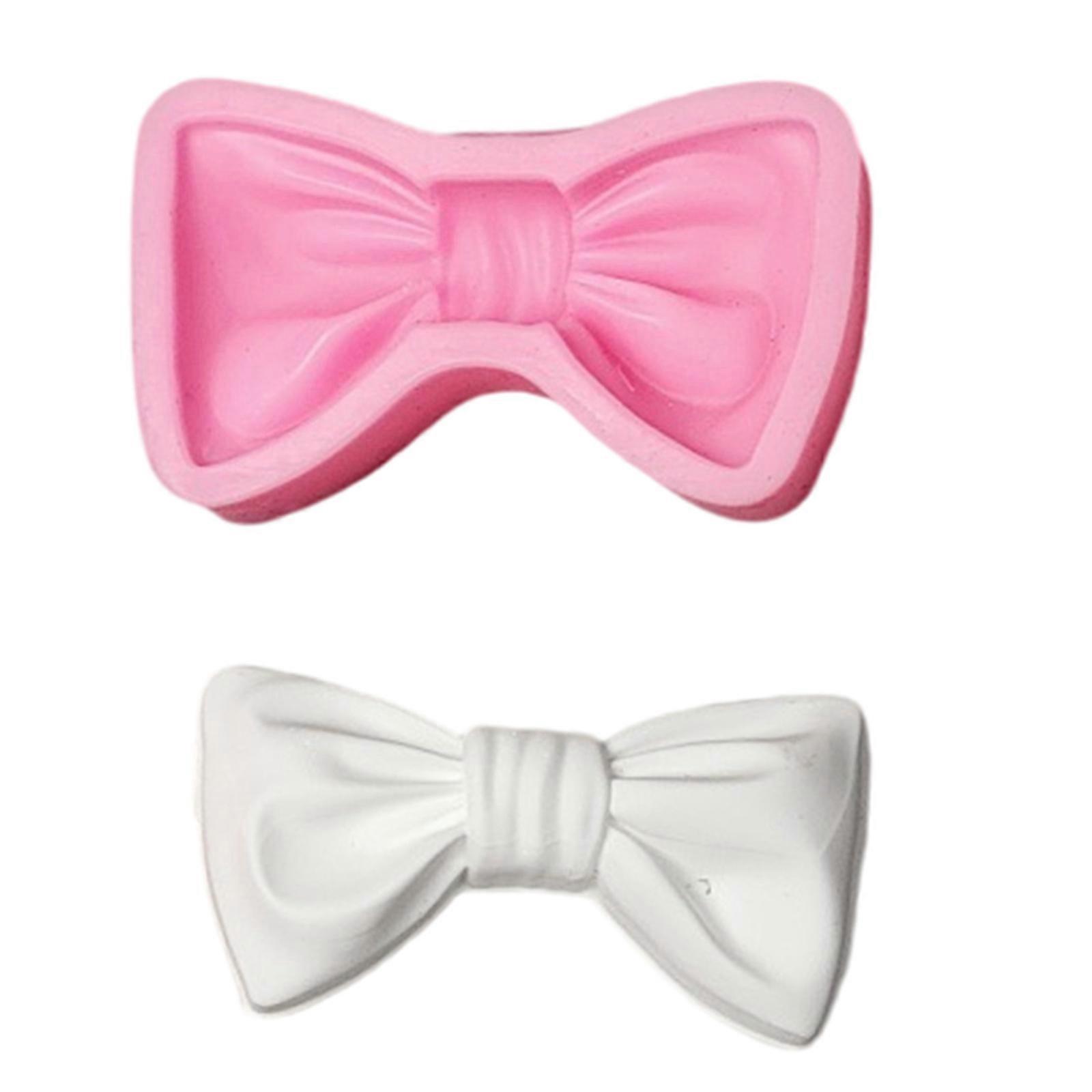 3D Bowknot Statue Silicone Candle Molds for Making Candle Soap Fondant Chocolate Candy Baking Epoxy Resin Silicone Molds Multicolor