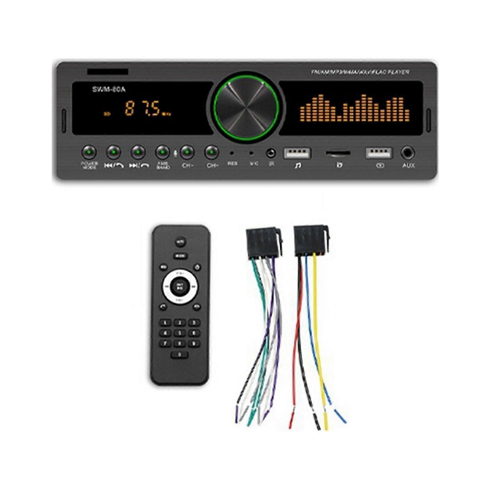 4Channel 60W Bluetooth Car Radio Car MP3 Player Multifunction Plugin U Disk Car Radio with MultiColor Function for Car