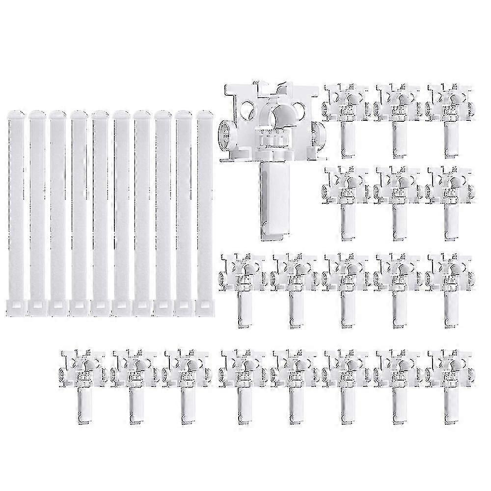 Vertical blind repair kit with stem for white blinds replacement