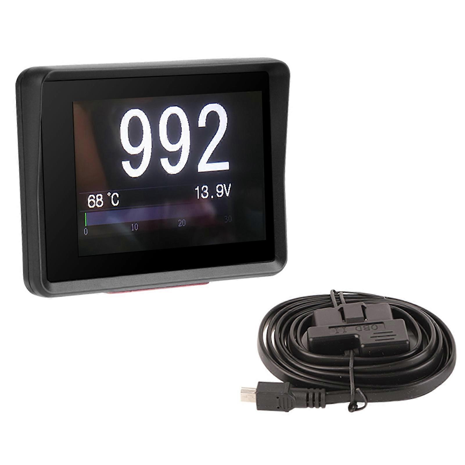 Voltage speed meter for car OBD with HUD digital display