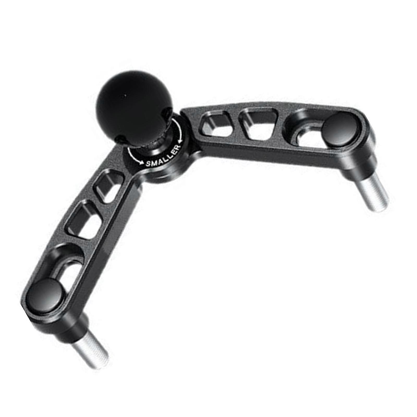 Motorcycle Front Fork Stem 25mm Ball Base Aluminum Mount Adjustable With Double Socket Arm For Electronic Device Holders Multicolor