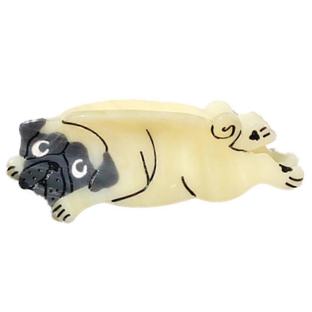 Forme d’animal pinces à griffes à cheveux antidérapant saisir saisir acétate Barrettes chien épingle à cheveux stcyv