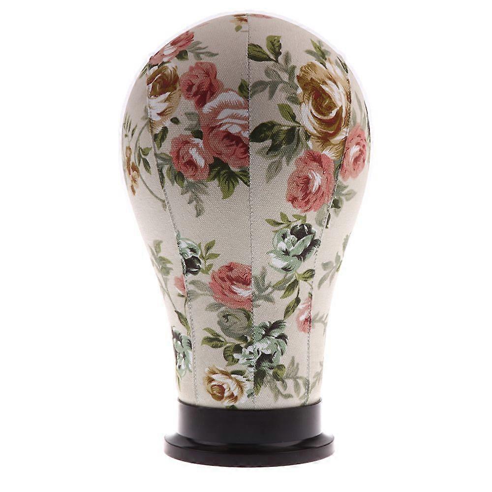 Mannequin Model Cork Head Canvas Cover Wig Making Hats Display