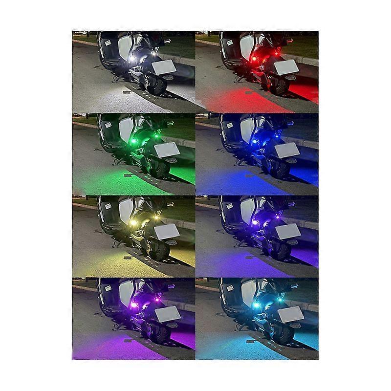 6Pcs Motorcycle LED Warning Light Universal Mini Signal Light Drone with Controller Strobe Light 8 C