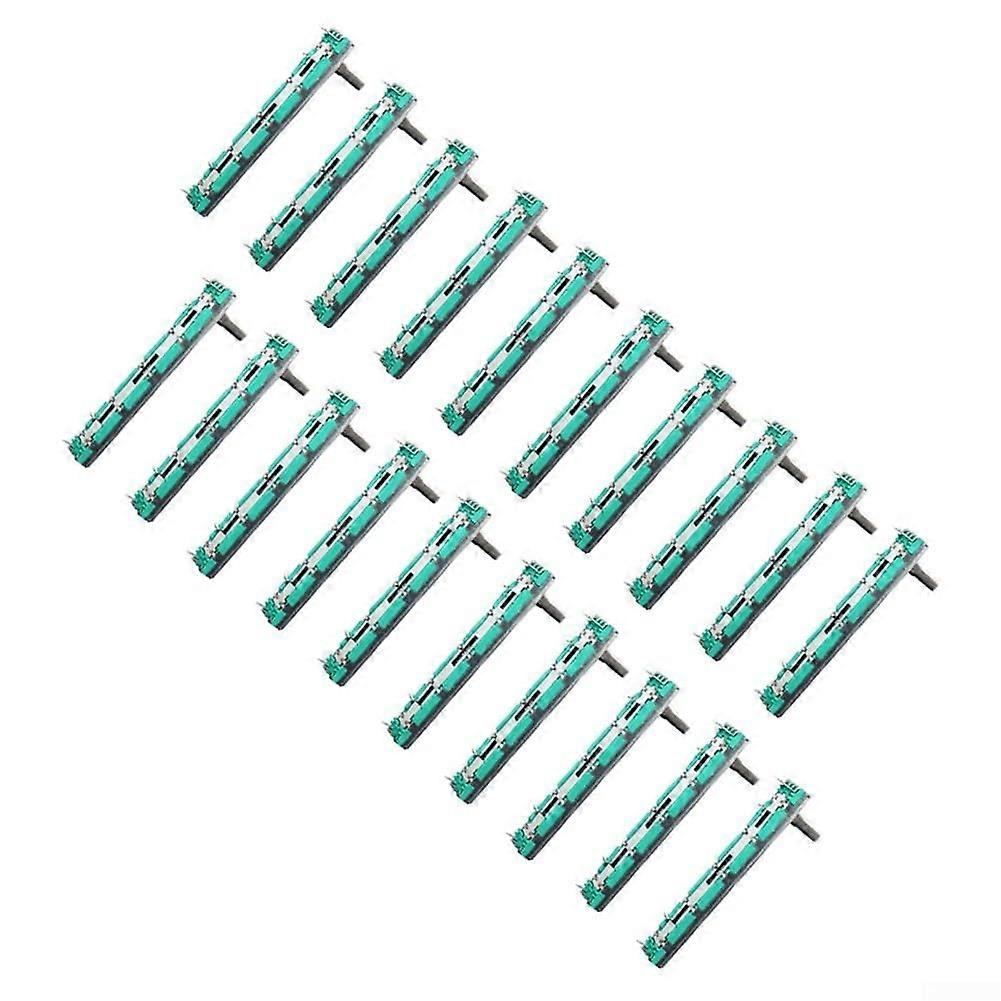 Linear Slide Potentiometer Variable Resistor with Dual Straight Slider for Audio Volume Tone Control on Mixers Speakers TVs  Pack of 20