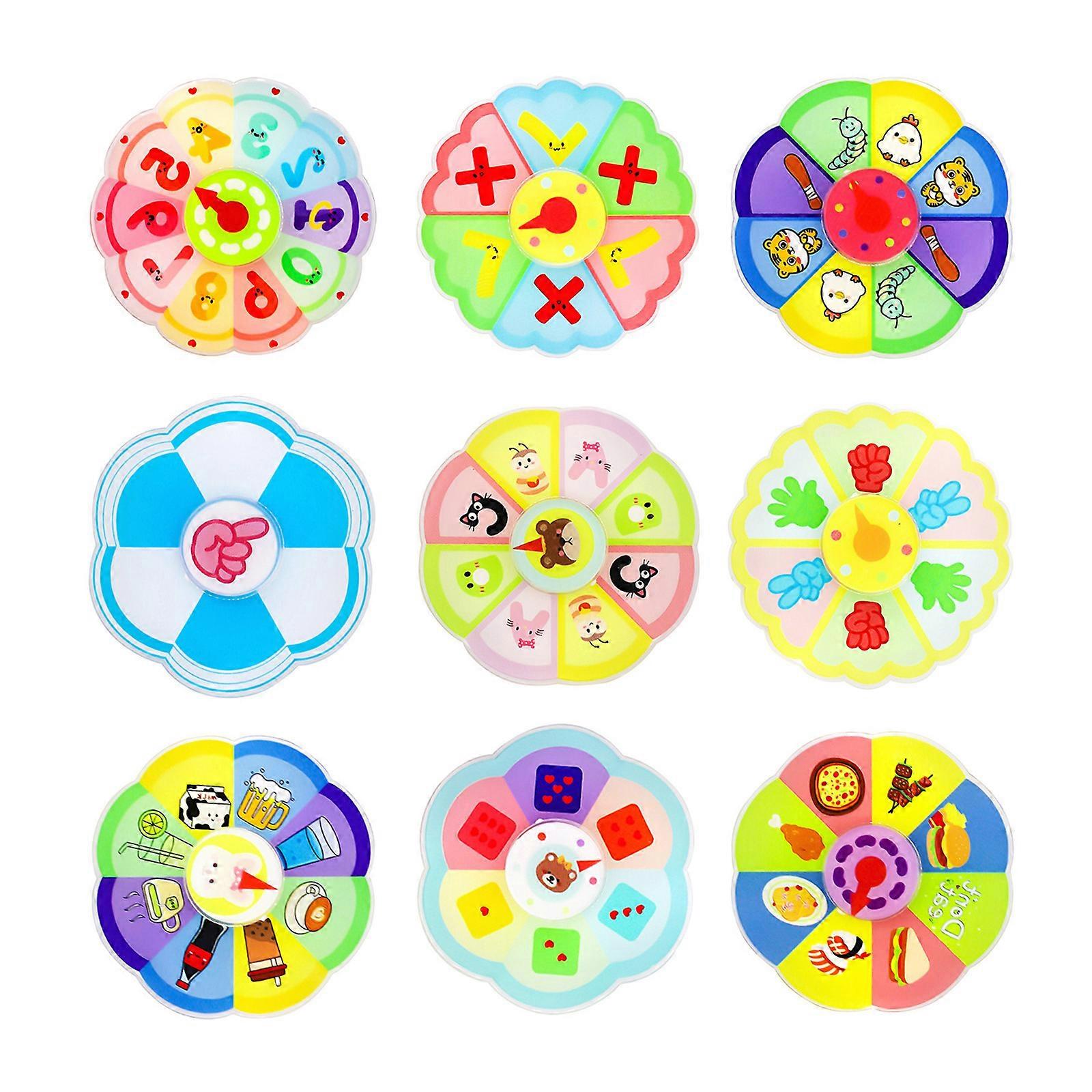 Durable Decision Maker Focusing Enhancing Spinner with Food Decision Rotation Portable Desk Companion for Adults Multicolor