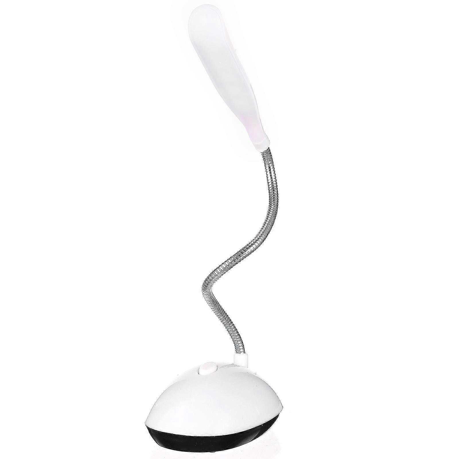 Battery Powered Desk Lamp for Reading Use 2Pcs Compact LED Desktop Light