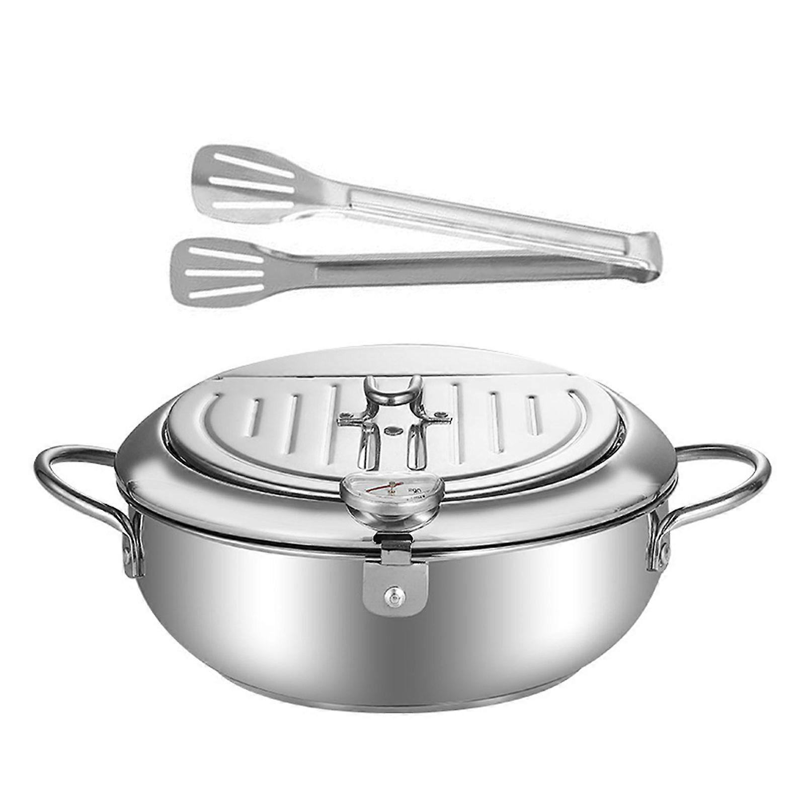 Multifunctional Deep Frying Pot With Oil Drip Tray And Temperature Control Energy Efficient Design Even Heat Distribution Multicolor