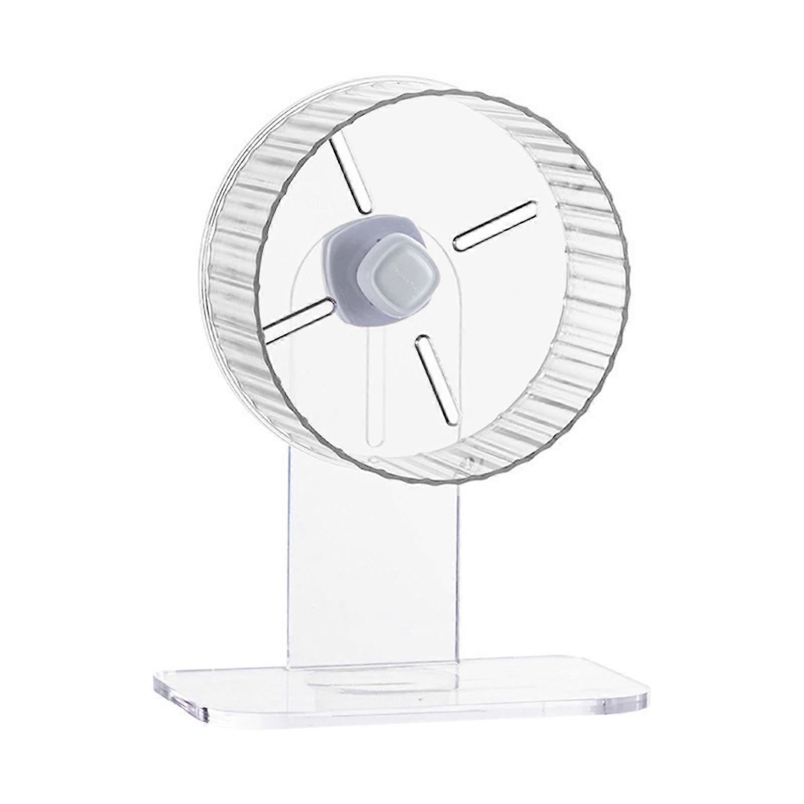 Quiet Spinner Running Wheel for Dwarf Syrian Hamster Gerbils Other Small Animals Dwarf Hamsters Gerbil Mice Hamster  Clear