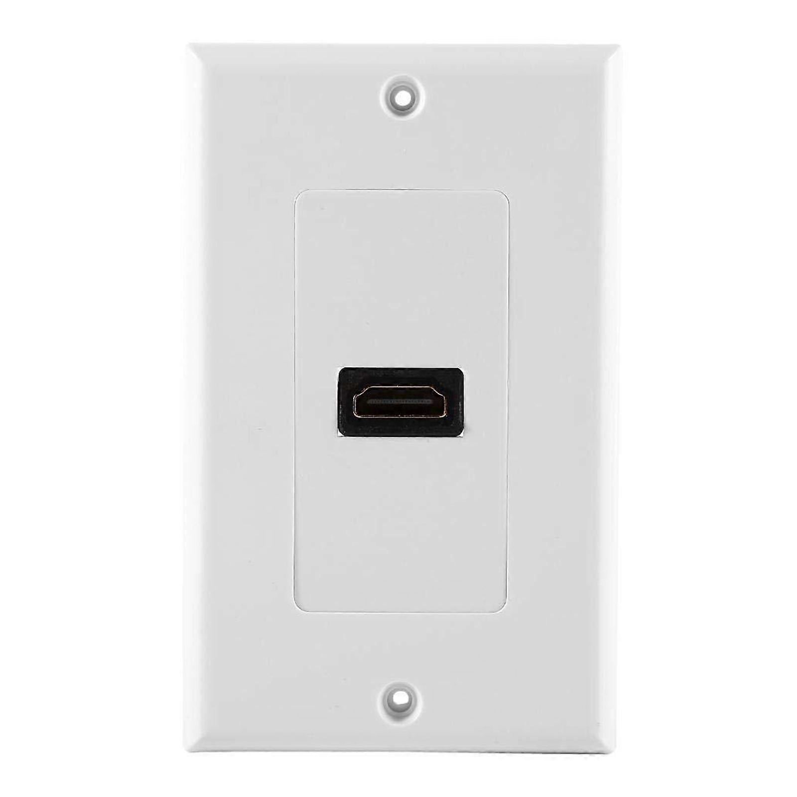 4K2K HDTV-compatible  Wall Plate Panel with 1 Port for Effortless Installation and Neat Cable Organization in Any Room Multicolor