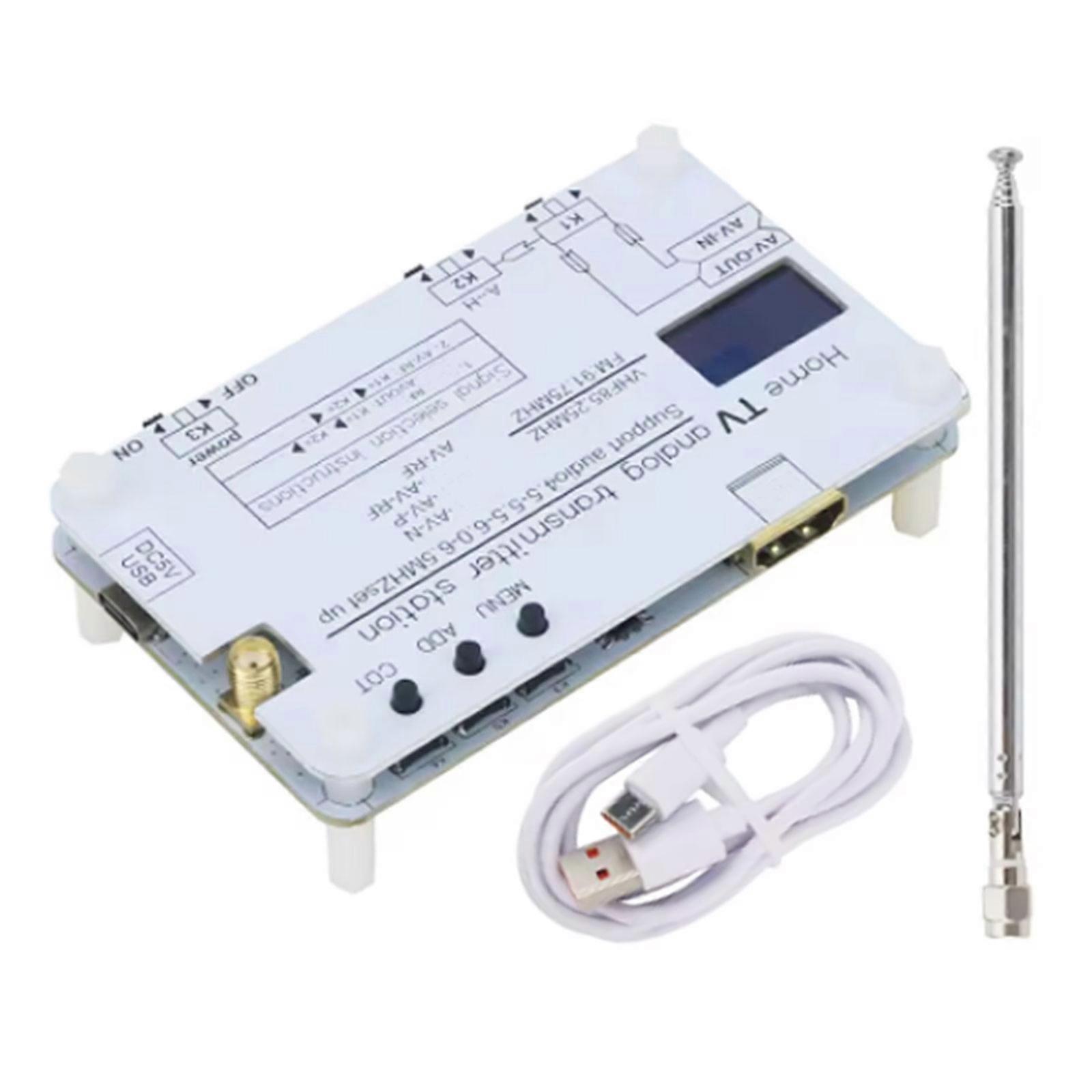 Analog TVs Transmitters MCHT0038 Signal Transmitters Converter With FM Radio Support For Analog TVs LCD Displays Multicolor