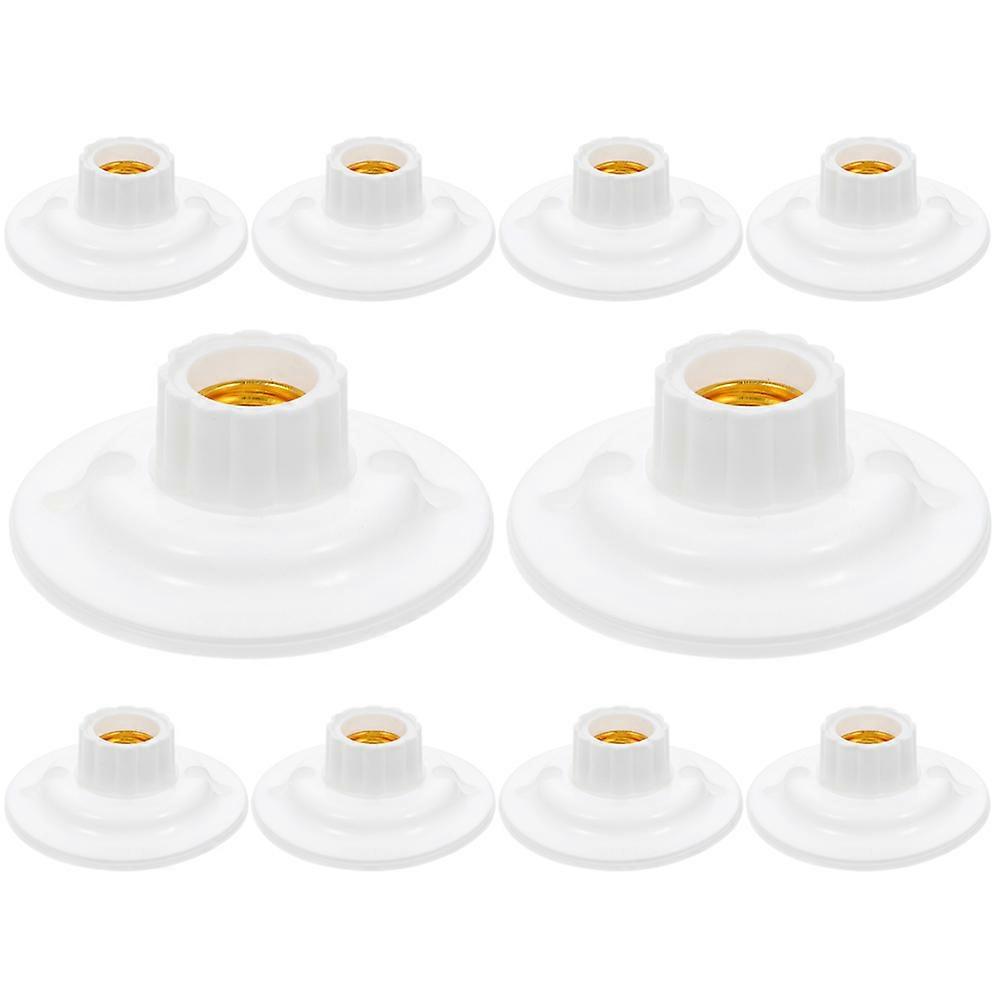 10pcs Screw Light Bulb Sockets Holder Lamp Socket Holders Screw Light Bulb Sockets
