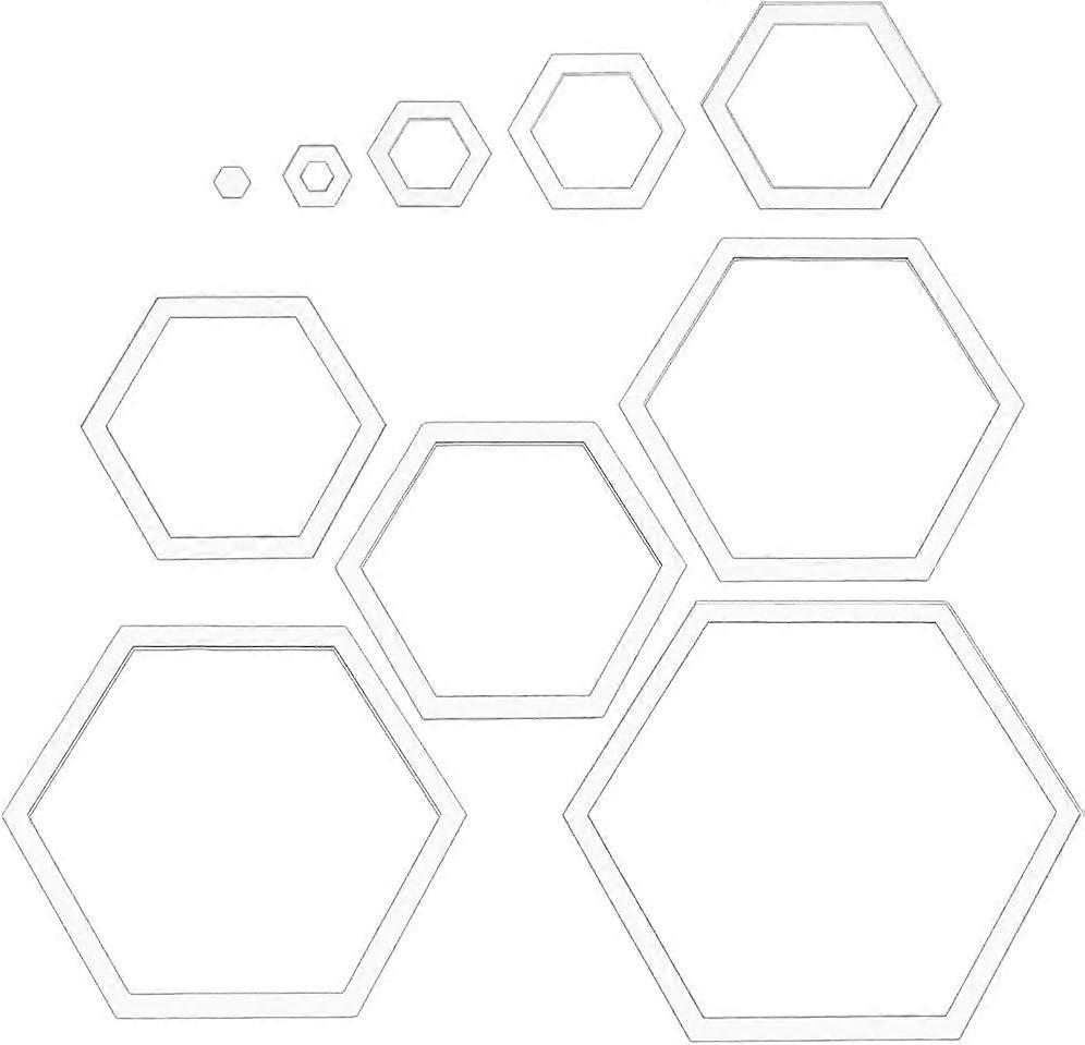 10 Sizes Quilting Template Acrylic Intricate Sewing Machine Ruler Transparent Pressure Plate Router Template for DIY Hand Patchwork Cutting Craft