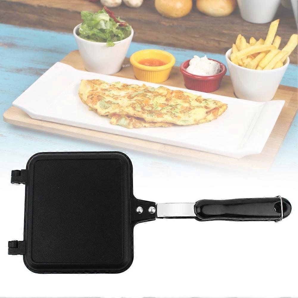 Dual sided Non stick Frying Pan Waffle Maker for Cake Toast Sandwich