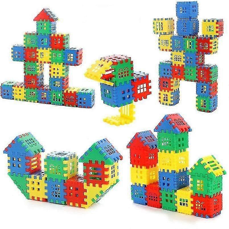 Plastic Building House Blocks Bricks Toy For Baby