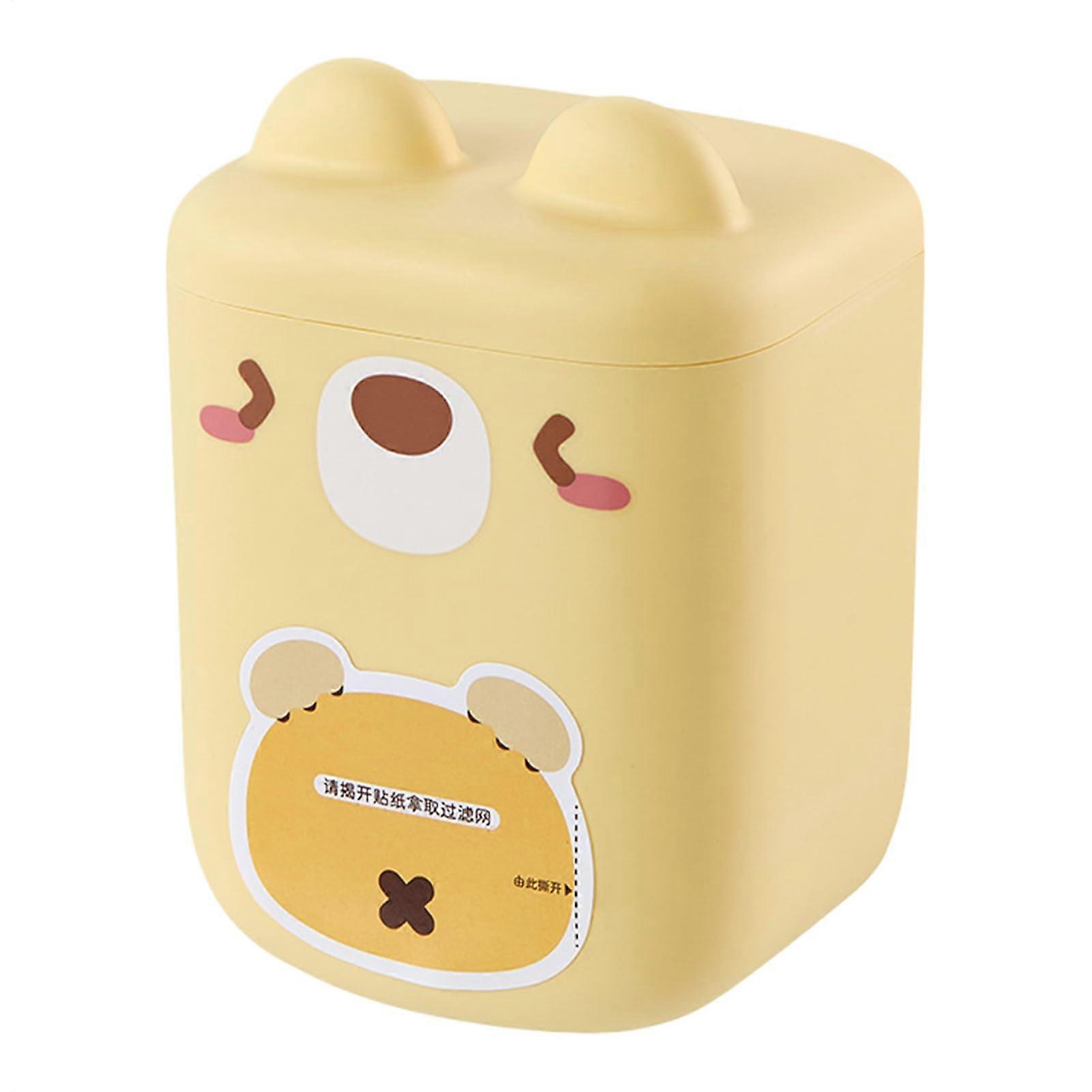 Kitchen Sink Strainer with Double Layer Mesh Filter, Adhesive Wall Mount, Clog Prevention Design