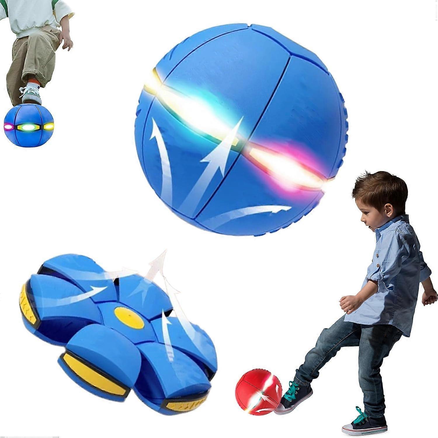 Magic Ball, Flying Balls, 2-In-1 Children'S Bouncing Ball With Led Light, Dual Form Freely Switchable, With 6 Light, Fun Parent-Child Interaction Game