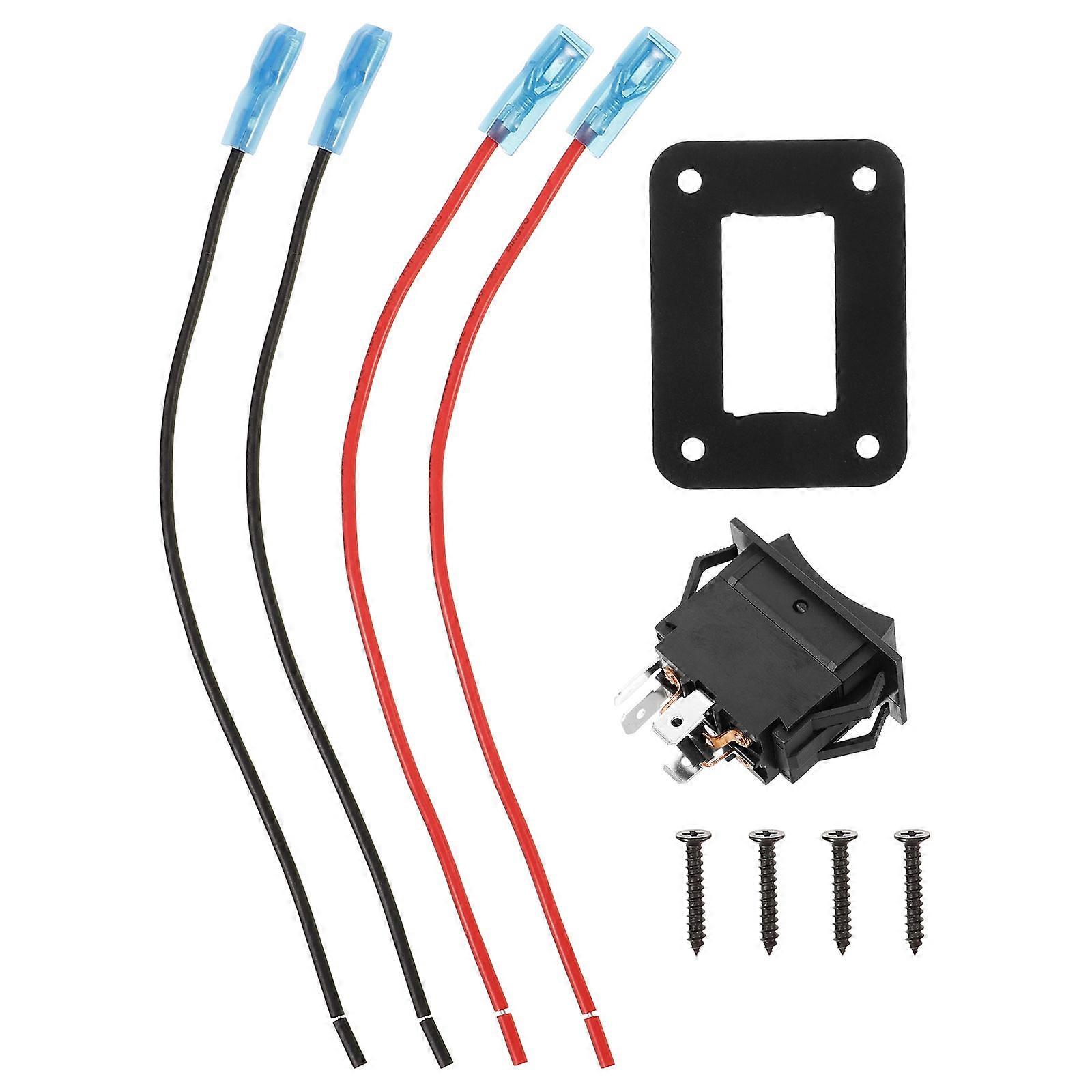 Circuit Control Momentary Rocker Switch for Technicians and Automotive Applications in Black Dpdt Design for High Current Capacity 1 Set