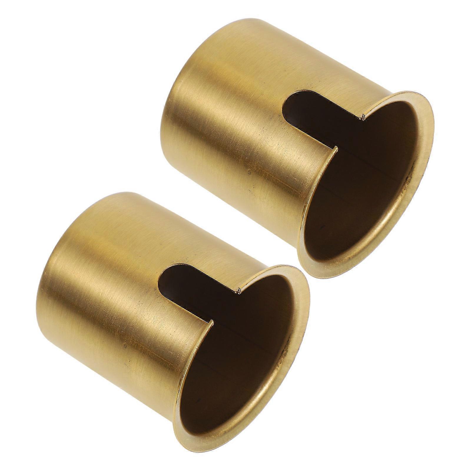 Golden E27 Table Lamp Bases for Home with Lamp Socket Holders 2Pcs