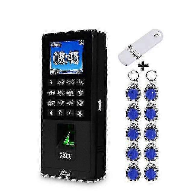 Fingerprint Door Access Control System With RFID Keypad Biometric Time Clock And USB Connectivity Includes Keyfobs