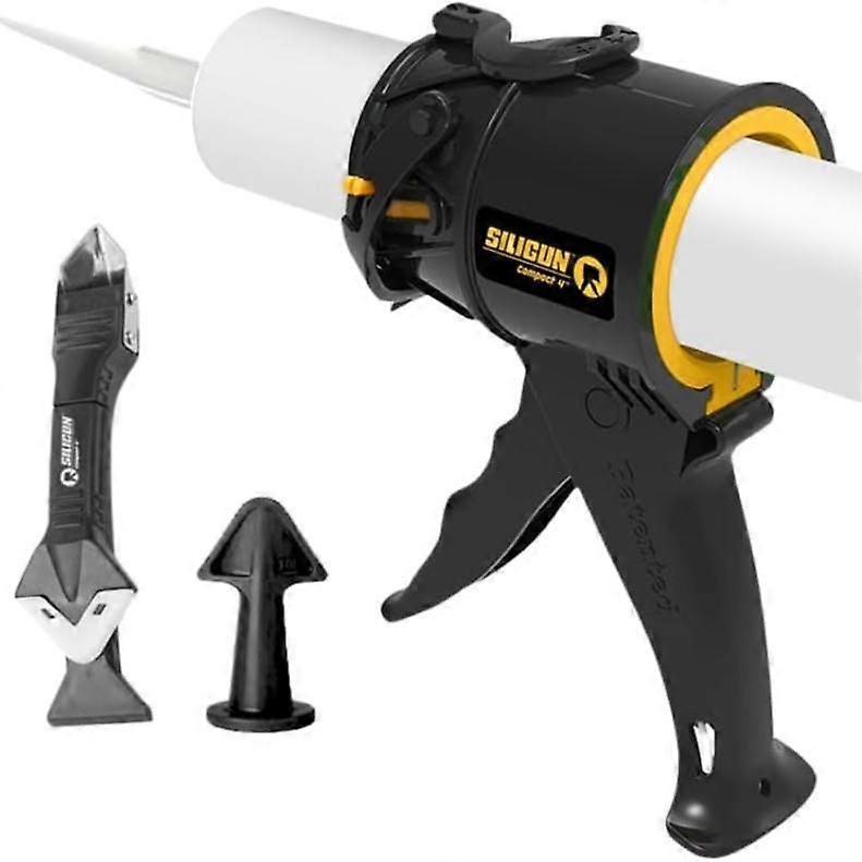 SILIGUN Caulking Gun Kit - Patent Design Anti Drip Mechanism 12:1 Thrust Ratio Portable Tool for Home Hardware Seal