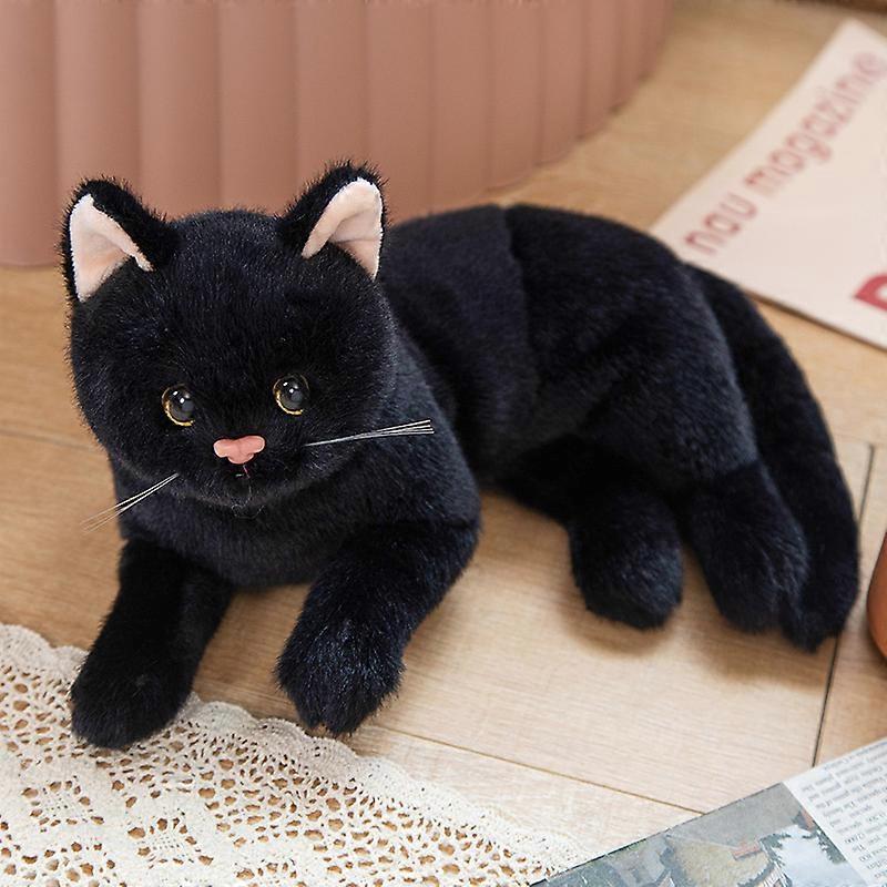 Simulation cat doll party models kitten plush toys home furnishings simulation cat