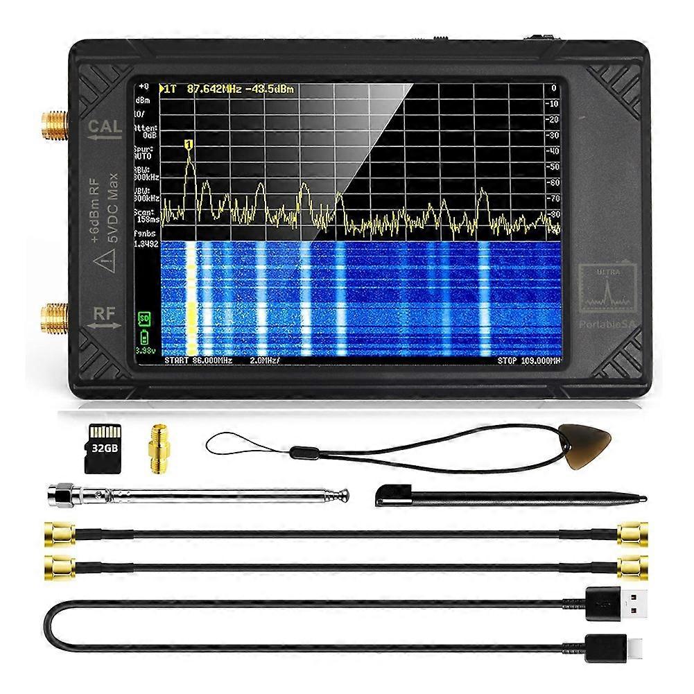 4Inch Handheld Spectrum Analyzer 100k-5.3GHz RF Signal Generator for ULTRA Protable SA with 32GB Card