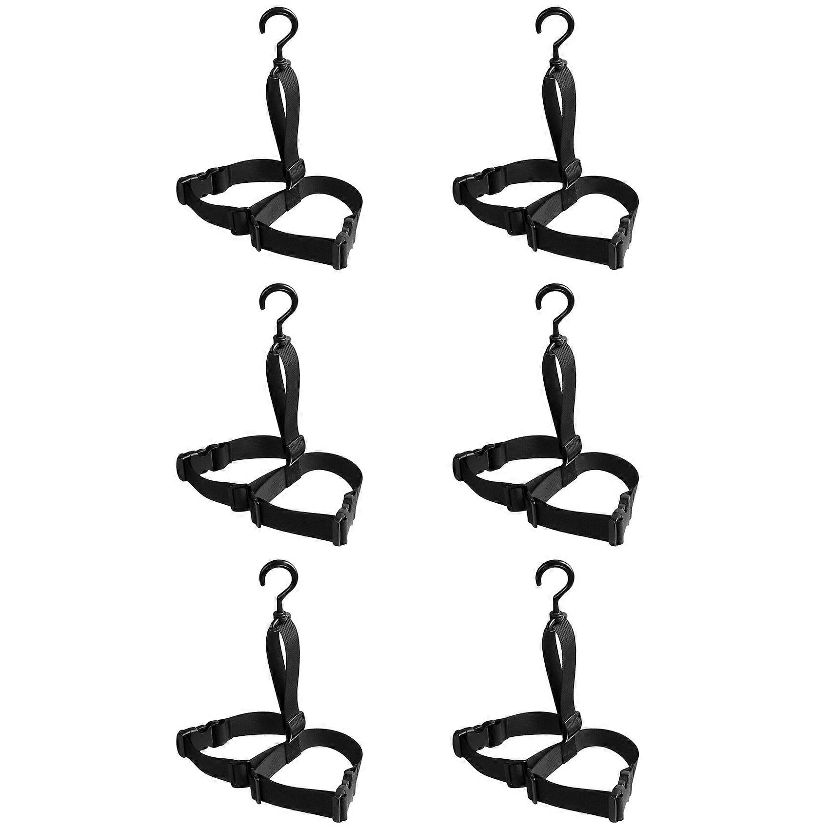 6PC Shoes Hook Holder Hanging Fishing Wader Boot Shoes Hanger Strap Belt for Drying Wader Rack Storage
