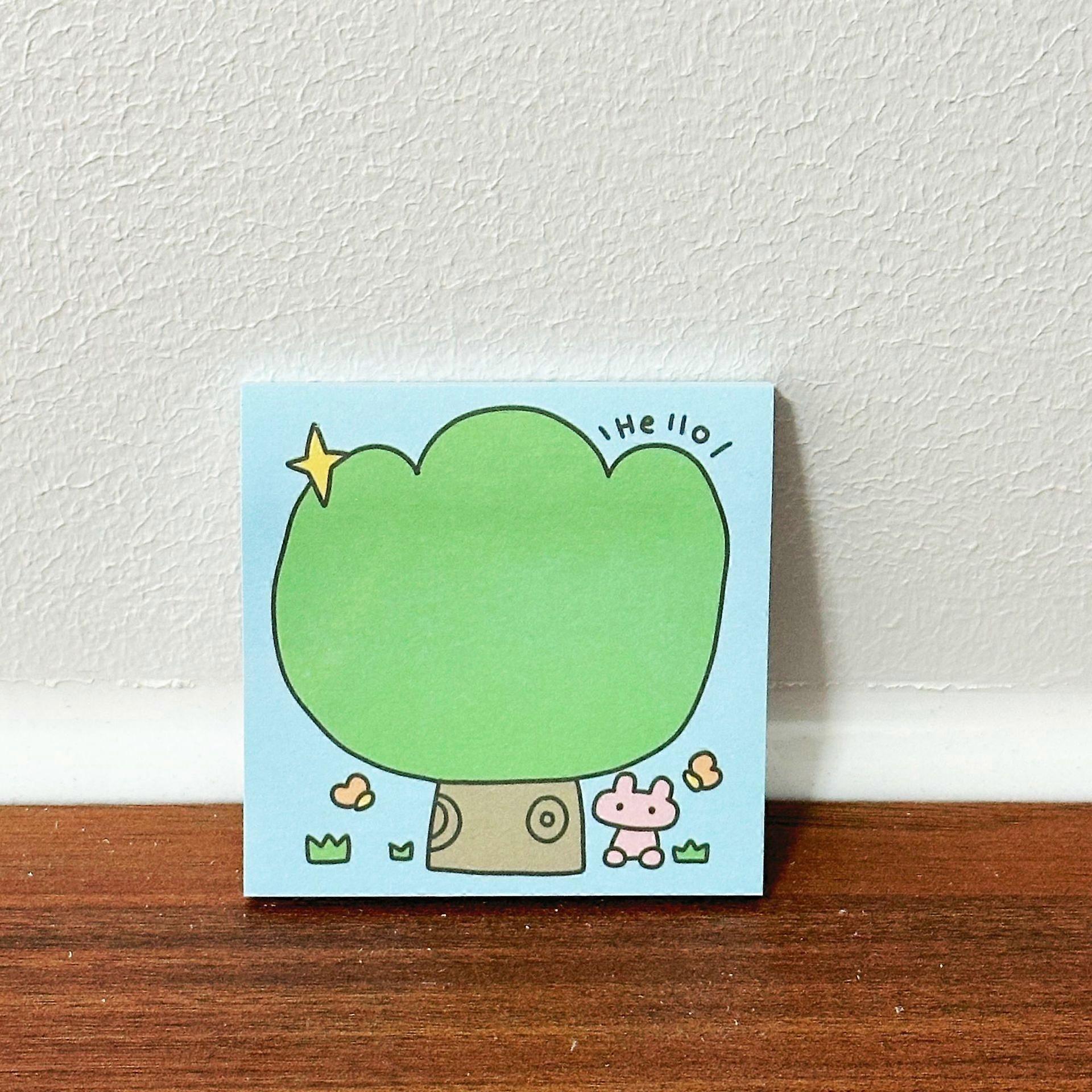 Cartoon-style Simple and Cute Sticky Notes - Decorative Stationery for Student Planners, Note-taking  (Adhesive Notepads) kawaii