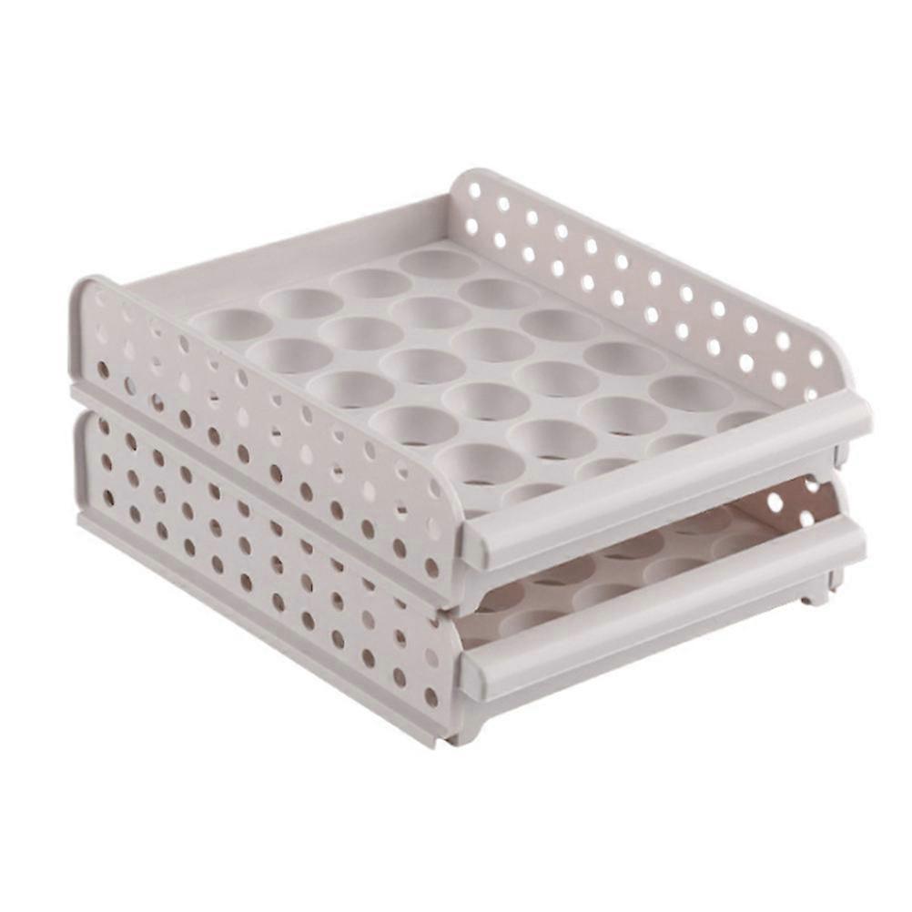 Egg Storage Box for Freshness Keeper Household Double Layer 1Pcs