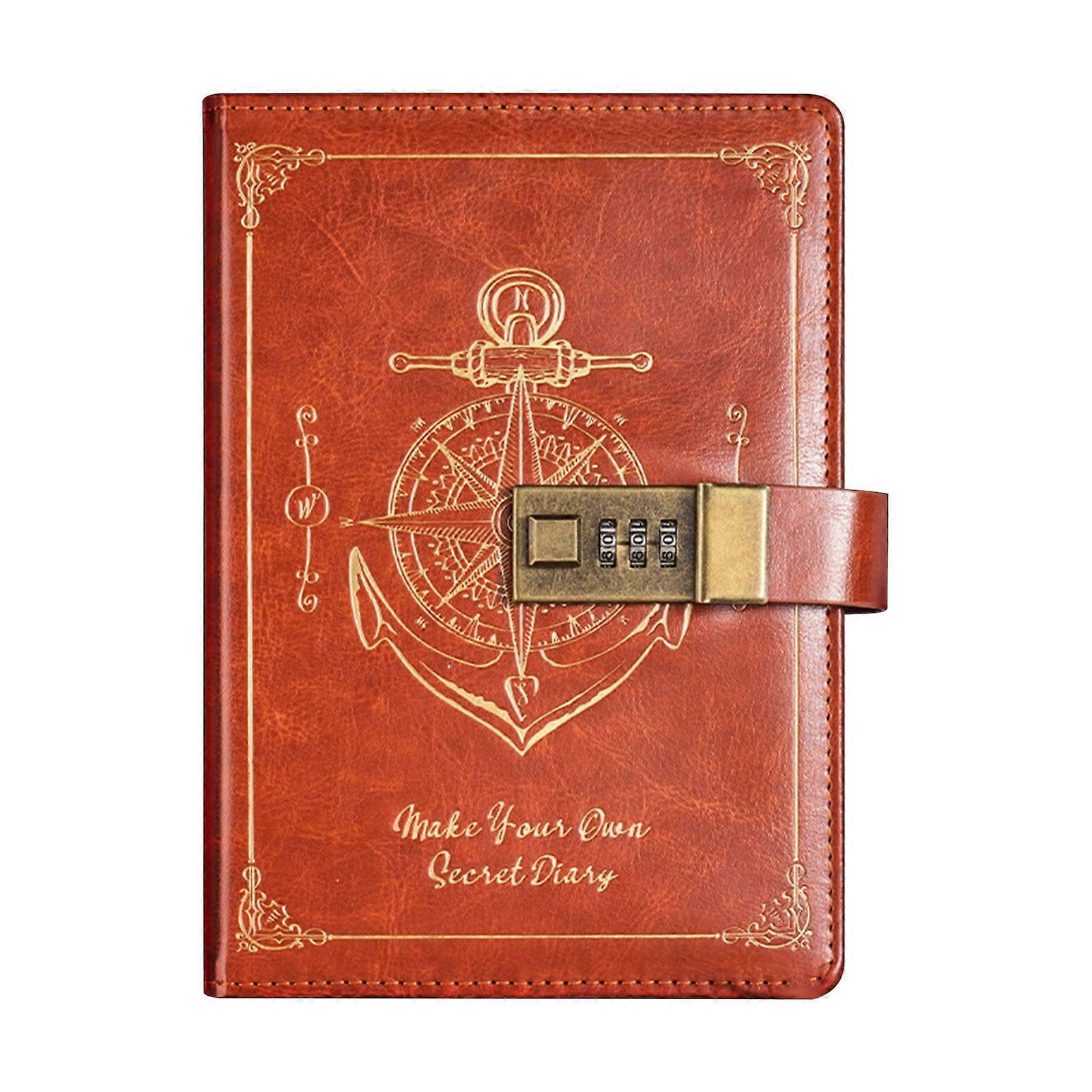 Zeceouar Savings Clearance! Password Notebook With Lock B6 Leather Notebook Student High Appearance Diary Notebook Notes