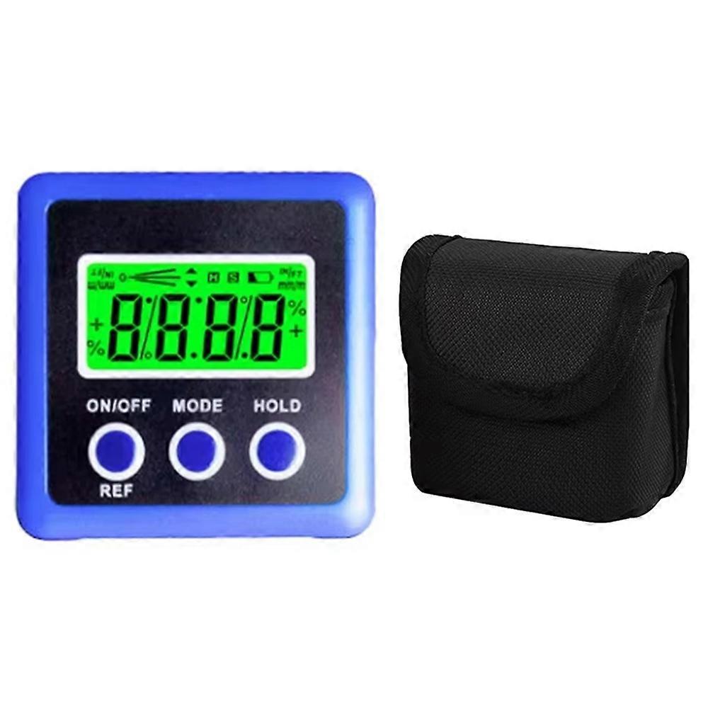 3 Button Digital Angle Finder Magnetic Carpentry Bevel Protractor Level Box Inclinometer