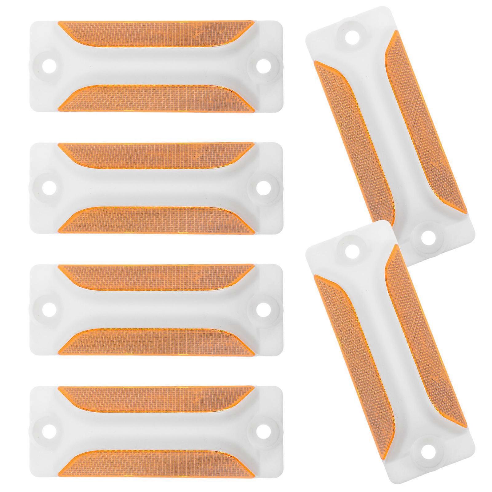 Reflective Road Markers Durable Acrylic Pavement Studs for Driveways and Sidewalks 6pcs