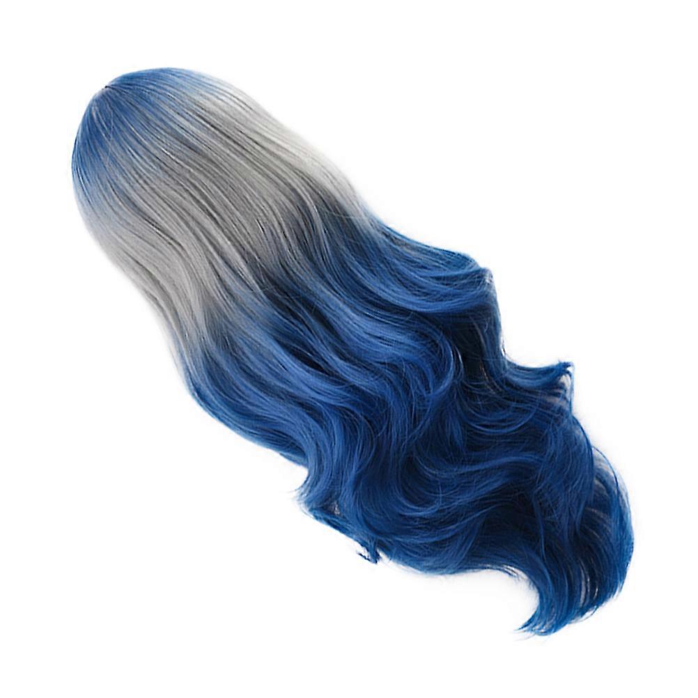 Gradient Color Wig Long Curly Wig Crafted for Women Versatile Use