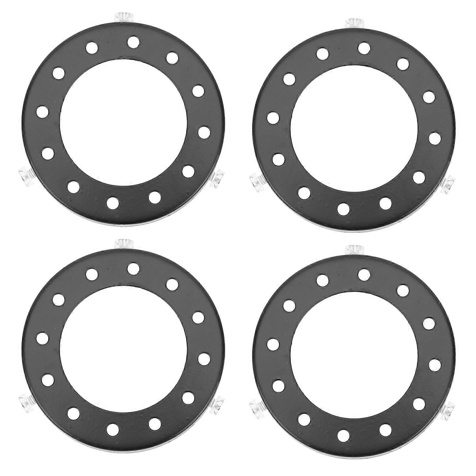 Black Iron Lampshade Fixing Ring for Light Use 4Pcs Headlight Retainer Holders