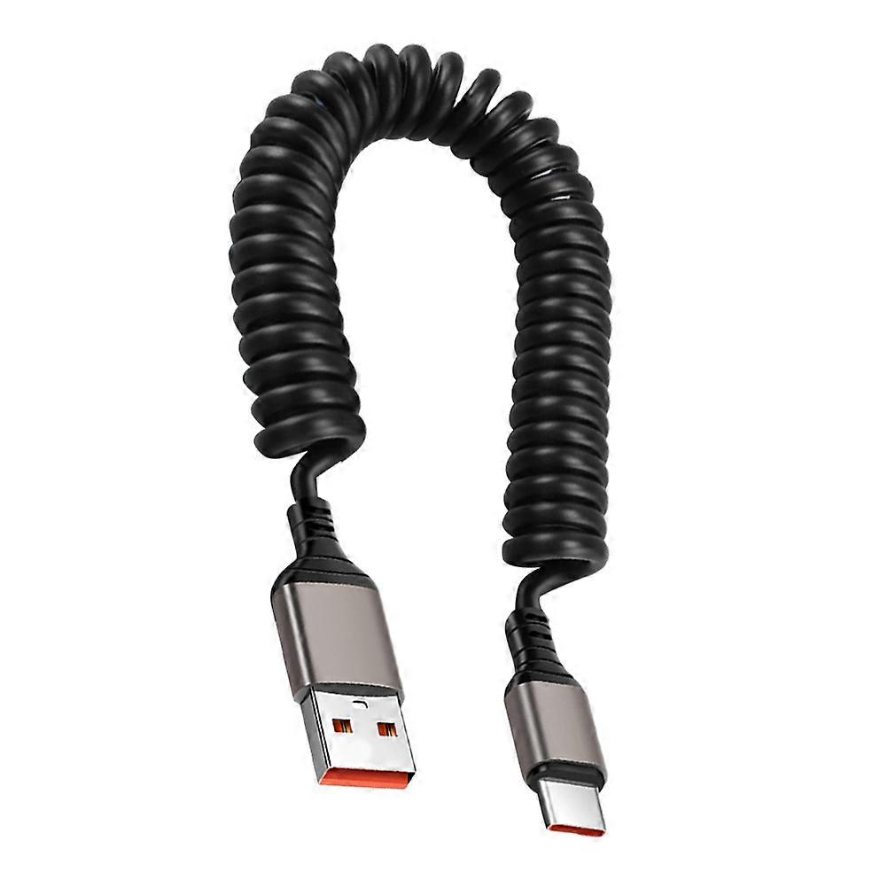 Flexible Type-C Charging Cable for Charging Use 4Pcs USB-C Data Cord Black