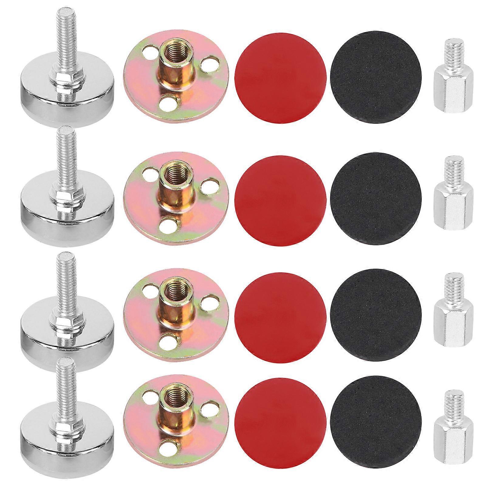 Black Bed Frame Tool Anti-Sloshing Actuator Adjustable Set 4Pcs for Bed