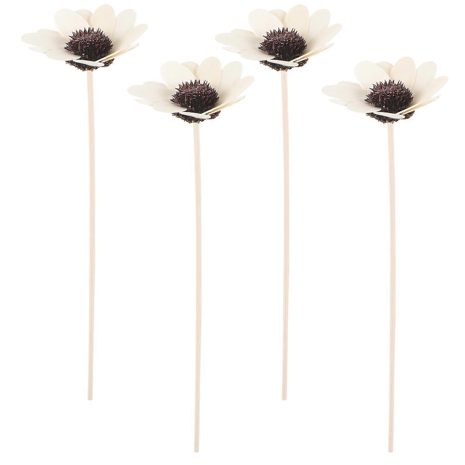 White Wood Diffuser Sticks for Aromatherapy Use 4Pcs Essential Oil Sticks