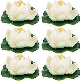 18Pcs Foam Artificial Lotus Flower Decor for Aquarium and Pond Decoration
