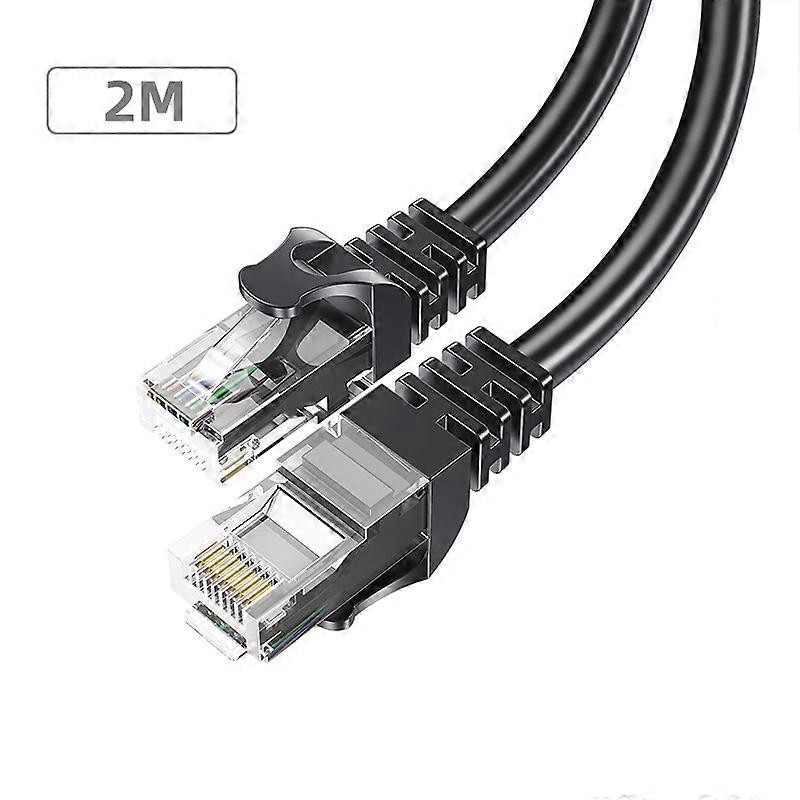 ESSAGER 2m Ethernet Cable Cat 6 Lan Cable RJ45 Network Patch Cord for PC Computer Router